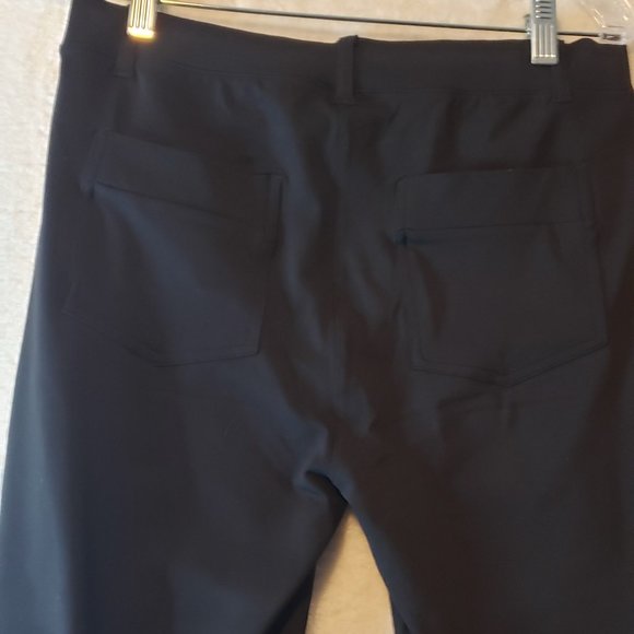 NWT Yogipace Pants Women's M Black Travel Golf Yoga Lounge Pants w/ Pockets - Picture 6 of 8
